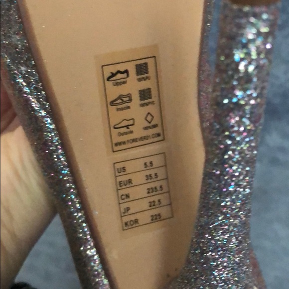 Glittery Part Ready Platform High Heels - Picture 6 of 6